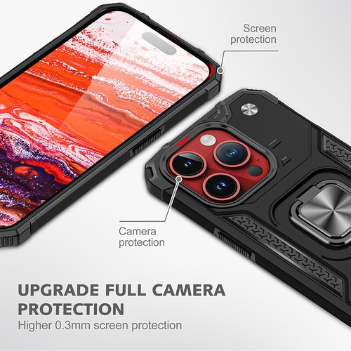 Para Nuevo iPhone 15 15 Plus 15 Pro Max Funda con Soporte de Anillo Funda Protectora de Teléfono - Imagen 5 de 26