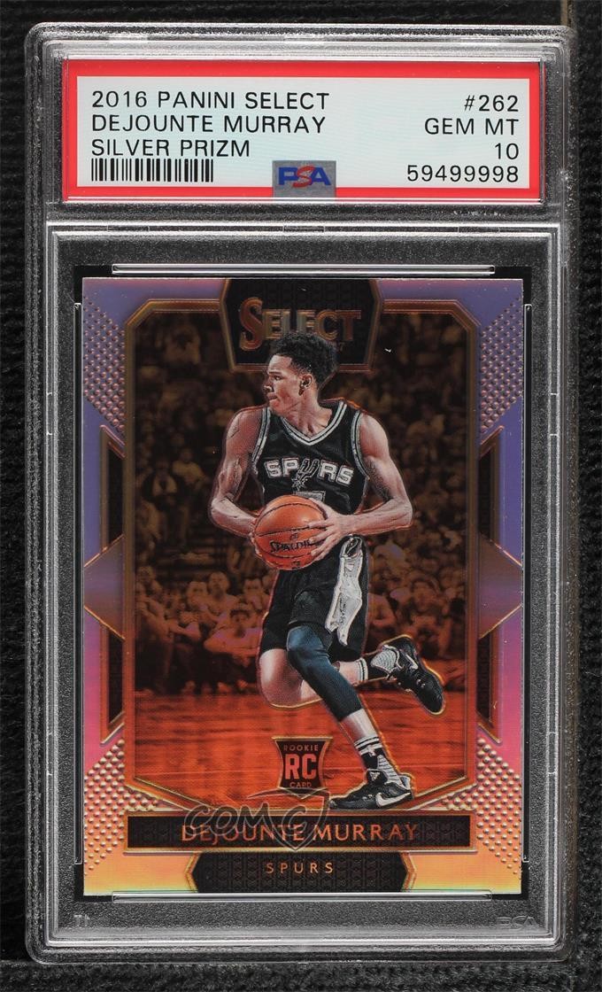 2016 Panini Select Courtside Silver Prizm Dejounte Murray #262 PSA 10 GEM MT 1q7