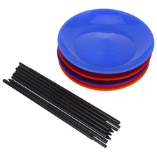 4 Pcs Spinning Juggling Disk Kids Set Swivel Plate Detachable Stick Circus Prop