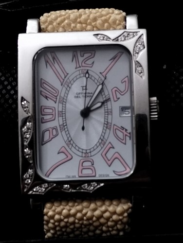 OFFICINA DEL TEMPO SWISS MADE LADIES DIAMOND ITALIAN DESIGN WATCH MODEL 529. - Picture 1 of 11