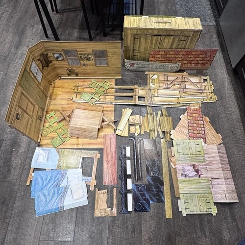 Johnny West Circle X Ranch Vintage 1967 Playset Marx Rare w/ Barn Carry Case Box