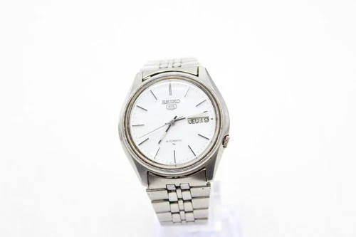 F Vintage Gents Seiko 5 7009-4040 Day/Date 21 Jewels, Working