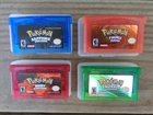 Pokemon Game Boy Lot 4 Sapphire Emerald Ruby and Fire Red Version USED UNTESTED
