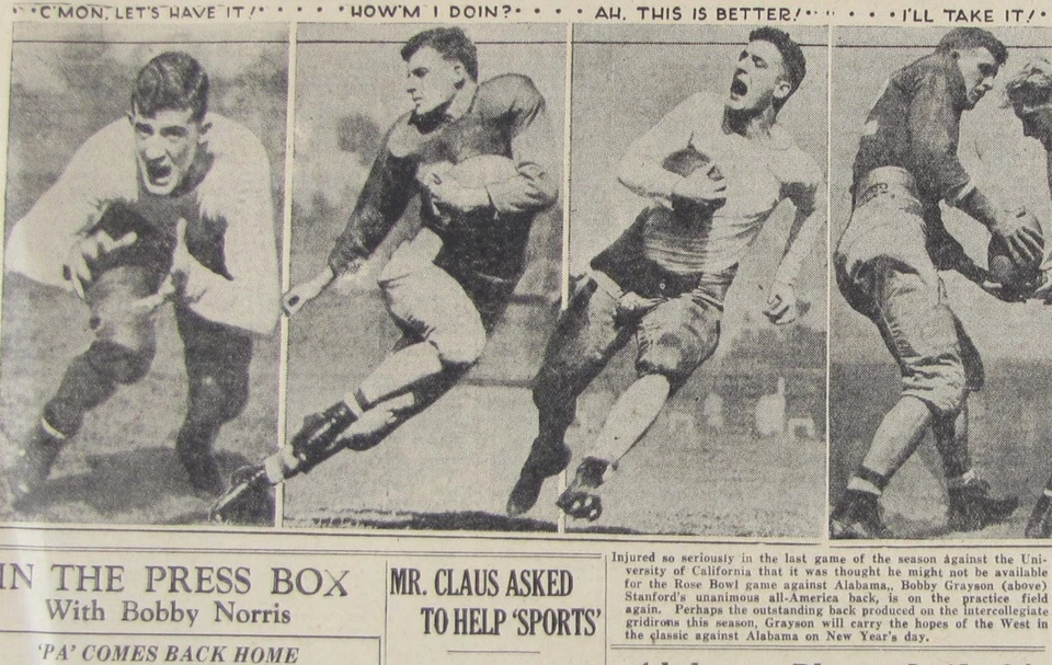 De colección 1934 Alabama Crimson Tide - Periódico Rose Bowl Champions Foto 3 de 4