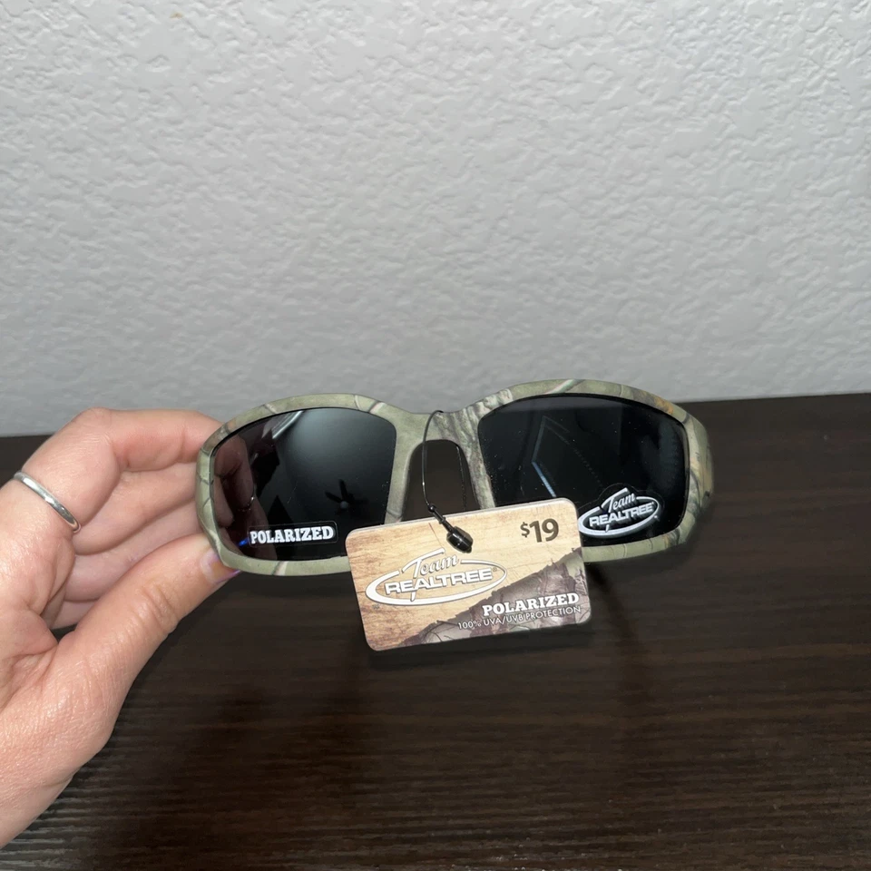 Team Realtree Polarized Sunglasses Camo Frame R534 100% UVA/UVB 62-19-125 NWT - Image 2 of 4