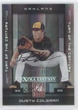 2008 Donruss Elite Extra Edition Turn of the Century /719 Dusty Coleman Auto 0a1