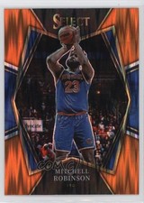 2021 Panini Select Premier Level Orange Flash Prizm Mitchell Robinson #167 10ba