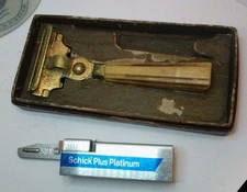 Vintage Schick Eversharp Injector Razor In Box Bakelite Handle Original Box 