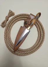 Hunting Dagger Double Edged Boot Knife Outdoor Throwing Survival - Camel Bone