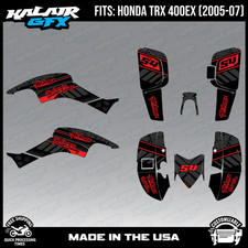 Graphics Kit for Honda ATV TRX400EX (2005-2007) Split - RED-SHIFT