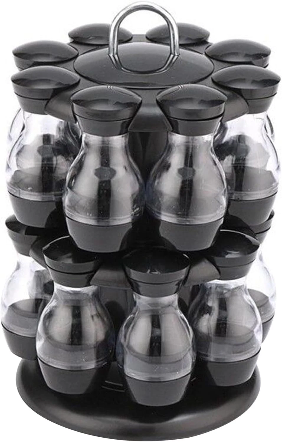 Schwartz Rotating Spice Rack W/ 16 Herbs & Spices Jars Kitchen Organiser
Opens in a new window or ta