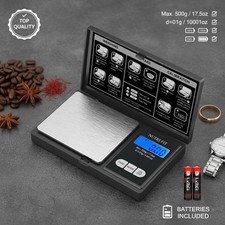 Gram Digital Scale 0.01G Accuracy, 500G Small Pocket Scale Jewelry Scale