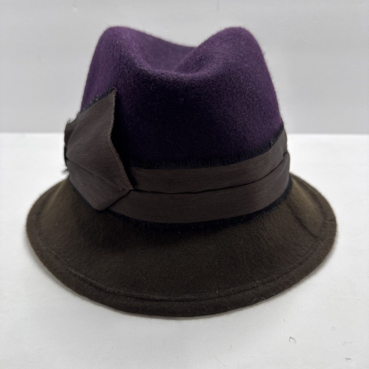 Albertus Swanepoel NY Purple/Brown Wool Hat Albertus Swanepoel New York 100% Wool Hat Purple Brown  main image 3