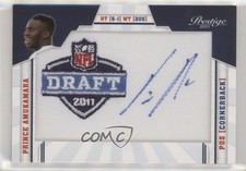 2011 Prestige NFL Class Draft Logo Signatures Prince Amukamara Patch Auto 0q3