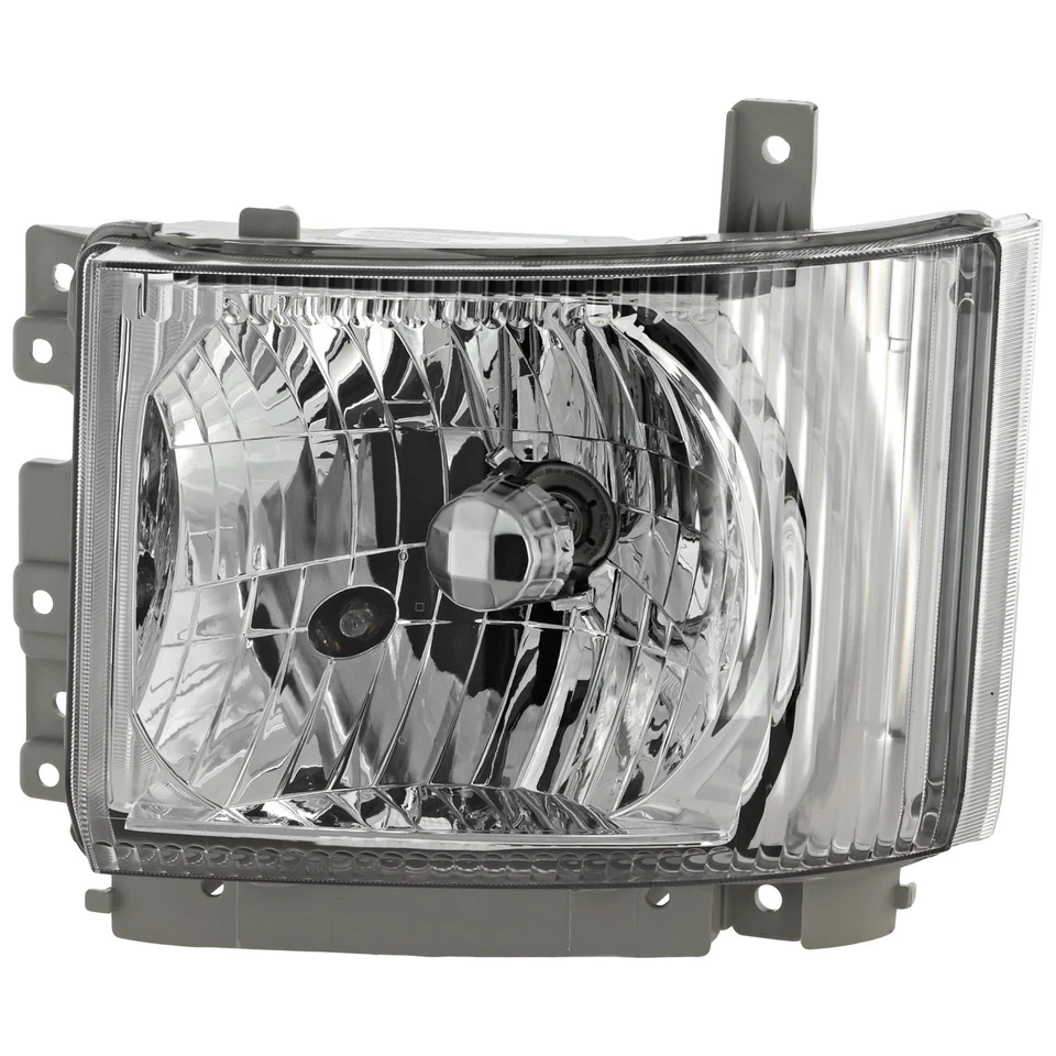 Driver and Passenger Headlights For GMC W3500 Forward 2007-2008 Halogen w/ Bulbs - Image 3 of 4