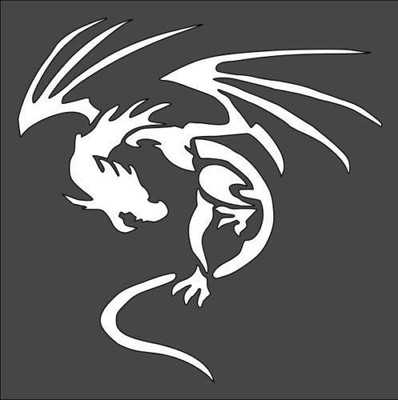 Flying Dragon Wall Art Reusable Plastic Stencil for DIY Crafts - StencilAir