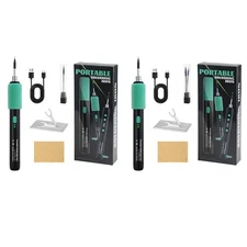 USB C Cordless Soldering Iron Kit Heats Fast in Eight Seconds with Tips