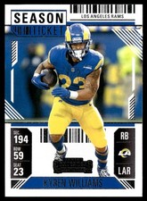 KYREN WILLIAMS 2024 PANINI CONTENDERS FOOTBALL SEASON TICKET LOS ANGELES RAMS