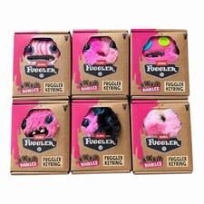Fuggler Baby Pinkles 3.5" Key Ring Valentines Day Plush Complete Set Of 6 NEW