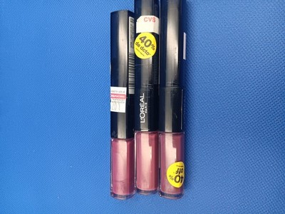 3x  L'Oreal Infallible Pro Last 2 Step Lipstick ~ # 107 Violet Parfait  ~ New