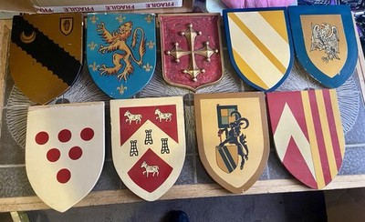 9x Dekoschild Wandtafeln Trachten Mittelalter Wappen & Wappen