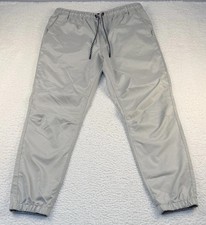 Hurley Men's Light Gray Pacer Stretch Twill Elastic Cuffs Jogger Size XL
