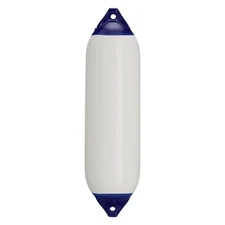 F-6 Series 11" D x 42" L White Twin Eye Cylindrical Inflatable Fender