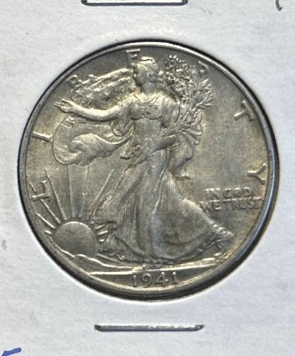 1941-D  WALKING LIBERTY HALF DOLLAR  Nice AU