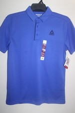 Reebok Polo Shirt Mens Golf Performance Size S Dazzling Blue NWT