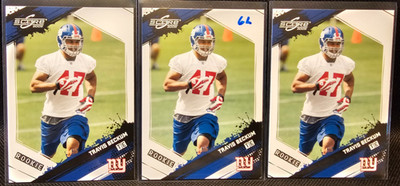 Travis Beckum New York Giants lot of 3 2009 Score Rookie RC Cards with Glossy