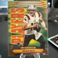 2025 TOPPS CHROME FOOTBALL POWER PLAYERS DRAKE MAYE PATRIOTS