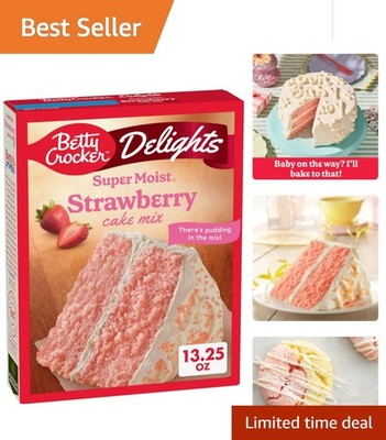Kosher Strawberry Cake Mix - 13.25 oz - Moist and Delicious Dessert Option