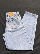 Levis 550 Slim Denim Jeans 24x26 ORANGE TAB