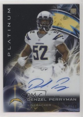 2015 Topps Platinum Rookies Black Refractor 9/15 Denzel Perryman Auto RC 0d6s