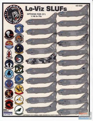 FUR48068 1:48 Furball Aero Design A-7E Corsair II Lo-Viz SLUFs | eBay