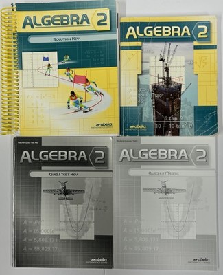 Abeka Algebra 2 set textbook quizzes tests solution key quiz test key