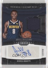 2018-19 Dominion Rookie Showcase Jersey Autos 32/49 Jarred Vanderbilt Auto 3c7