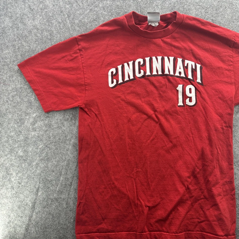 Camisa de béisbol de los Rojos de Cincinnati para hombre grande roja MLB Joey Votto 19 genuina Foto 3 de 4