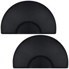 3' x 5' Semi Circle Anti-Fatigue Salon Chair Floor Mat - 1/2" Thick - 2 Pack