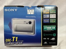 Sony Cybershot 5MP Digital Camera 3x Optical Zoom - Silver DSC-T1/S Open Box