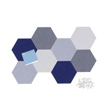 Felt Bulletin Board Tiles 8 Pcs Hexagon Wall Tiles with Removable Adhesive 7....