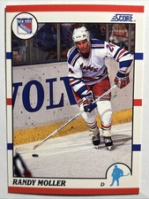 1990-91 90/91 Score American Hockey #45 Randy Moller New York Rangers