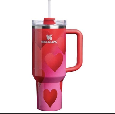 #ad NEW Stanley Quencher H2.0 FlowState Tumbler 40 oz Rogue Heart Gradient $70.00