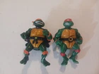 2 Vintage 1991 Playmates TMNT Action Figure City Sewer & 1988 Michaelangelo