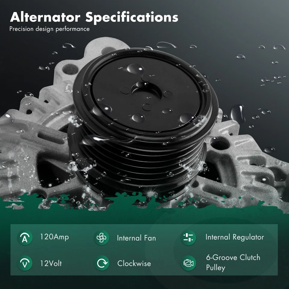 Alternador de 120 amperios para Volkswagen Beetle Golf Jetta 1999-2006 y Audi TT 13853 Foto 2 de 4