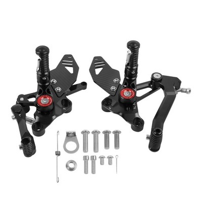 Black Adjustable Rearsets Rear Sets For Suzuki Hayabusa GSX1300R 2021-24