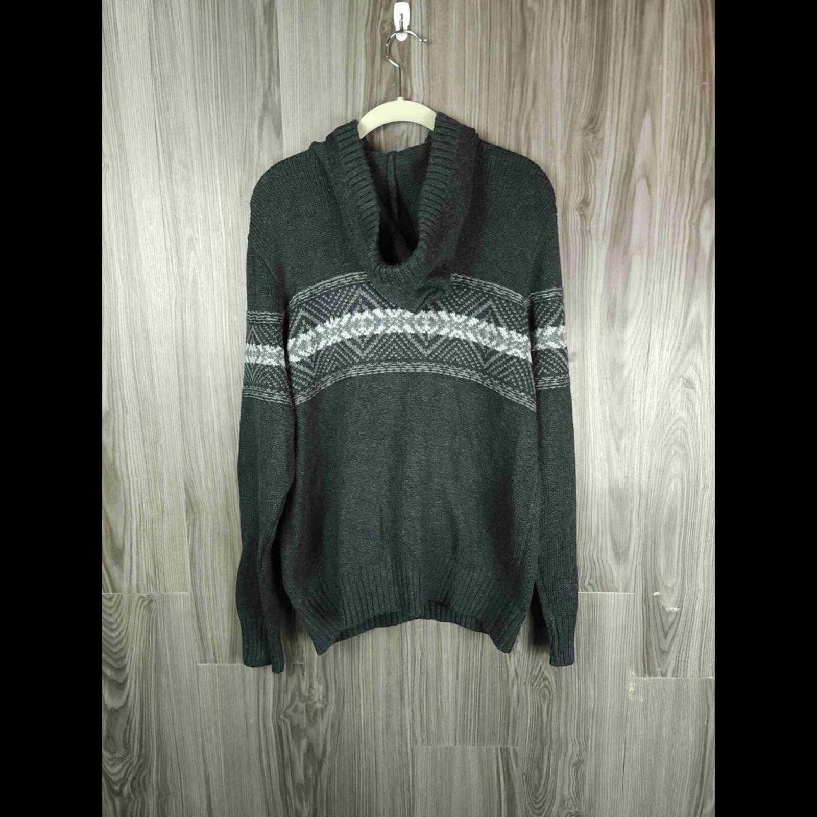 American Eagle Gray Patterned Drawstring Front Po… - image 5