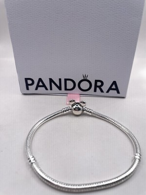 Pandora Disney Mickey Mouse 100th Anniversary Snake Chain bracelet  18 cm + Box