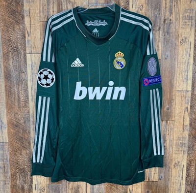 Real Madrid 2012-13 Third Long Sleeve Soccer Jersey Men's M