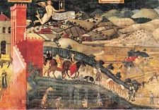 ITALY SIENA PUBLIC PALACE THE EFFECTS OF GOOD GOVERNANCE